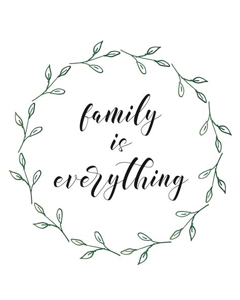High Resolution Free Printable Family Quotes